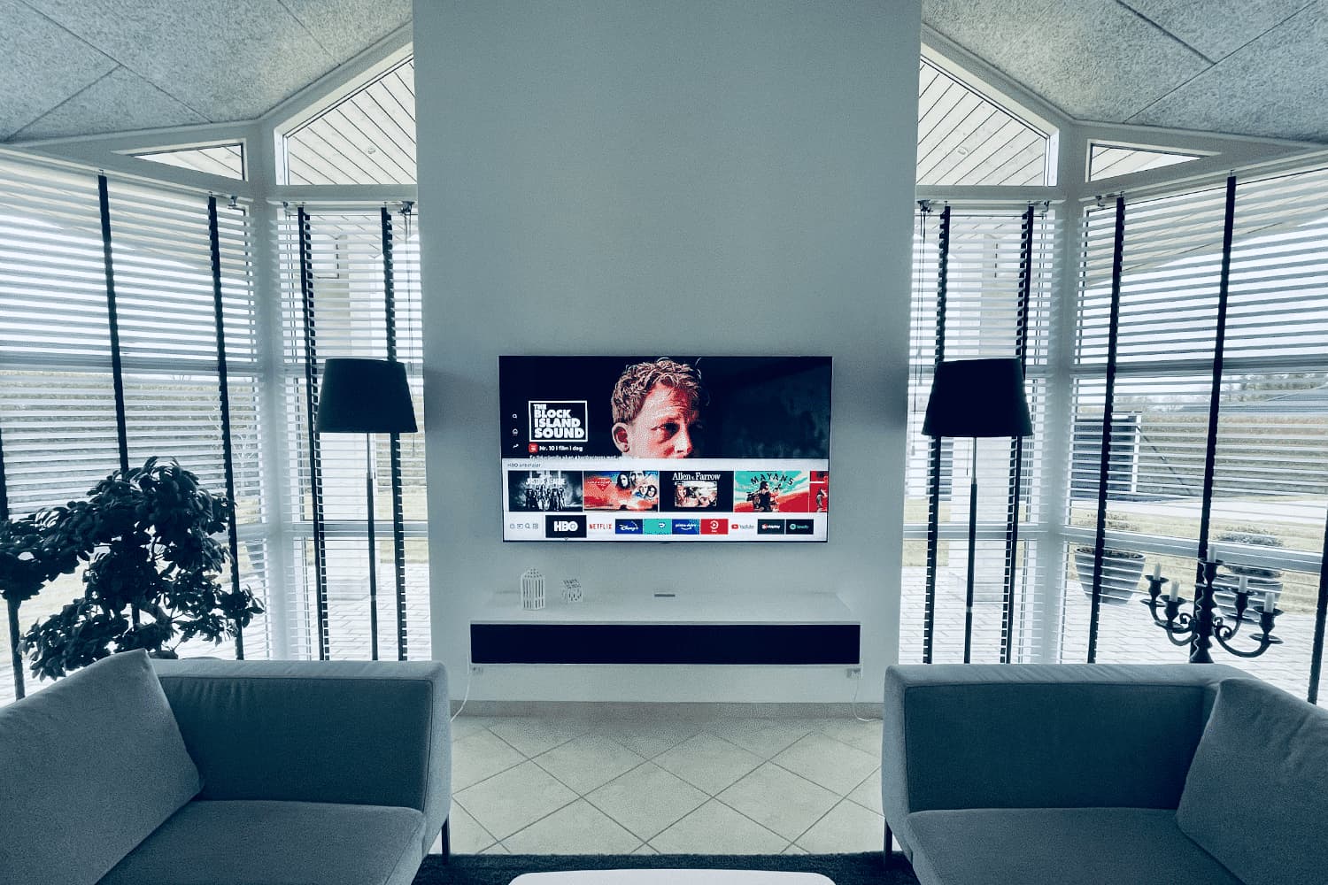 Streaming på smart TV i stue